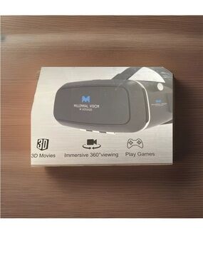 Black VR Goggles - Immersive 3D & 360° Viewing